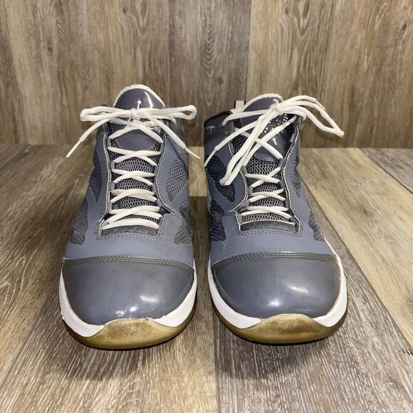 Nike Air Jordan Mens US Size 13 Q FLIGHT Rabbit Grey White Sneaker Shoes - Picture 3 of 12